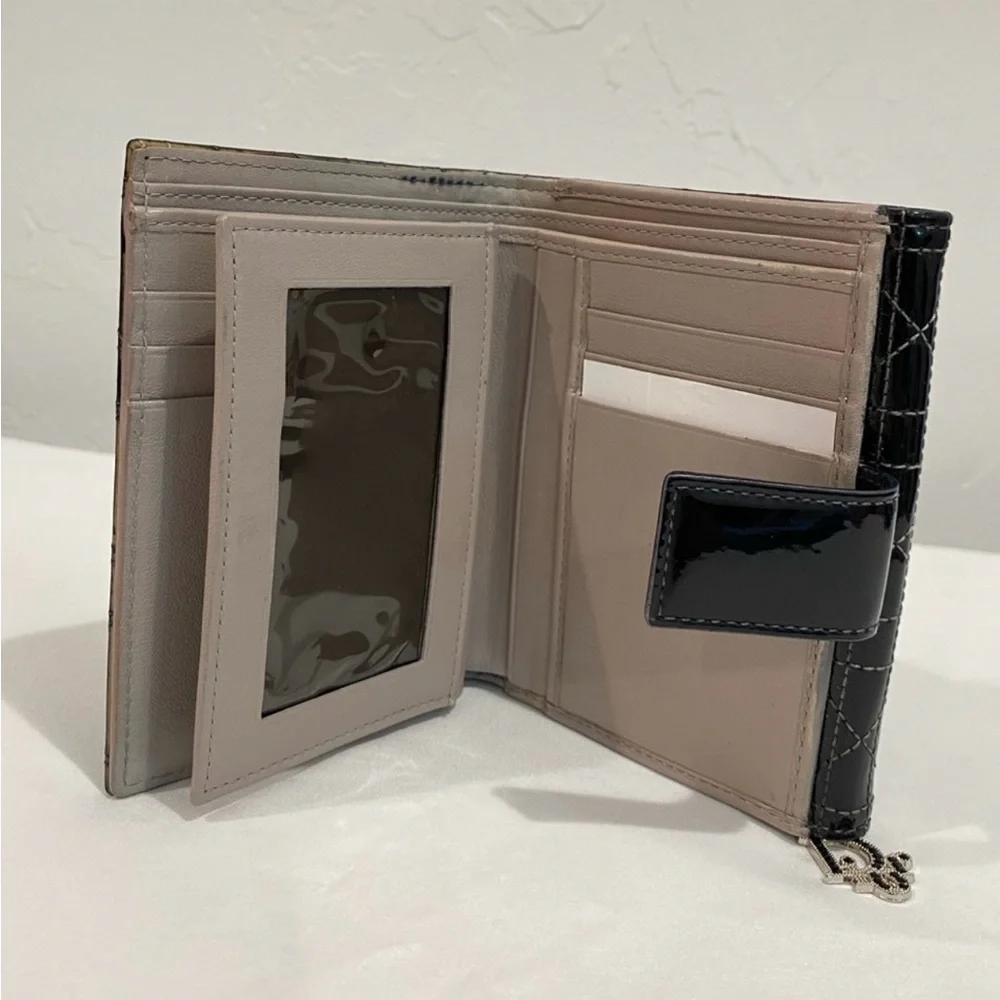 Christian Dior Patent Leather French Wallet